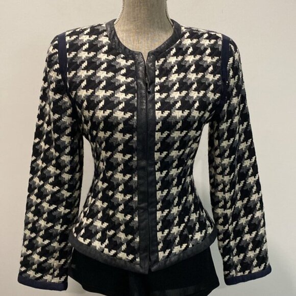 The Limited Houndstooth Jacket Fitted Blazer Size Small - Picture 6 of 12